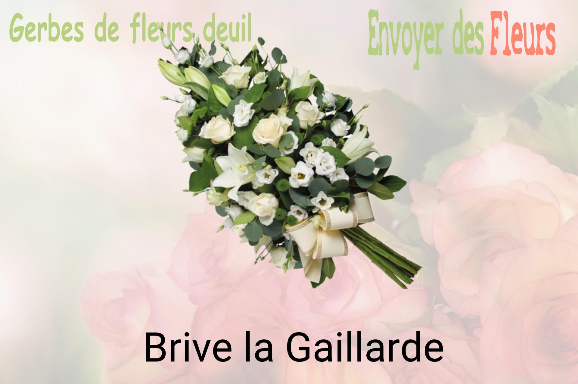 Gerbe de fleurs de deuil livrée à Brive-la-Gaillarde